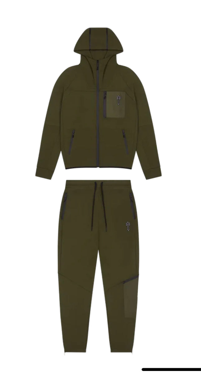 Trapstar Irongate T-Fleece Zip Tracksuit 'Olive' – Mr Brown's Exclusive