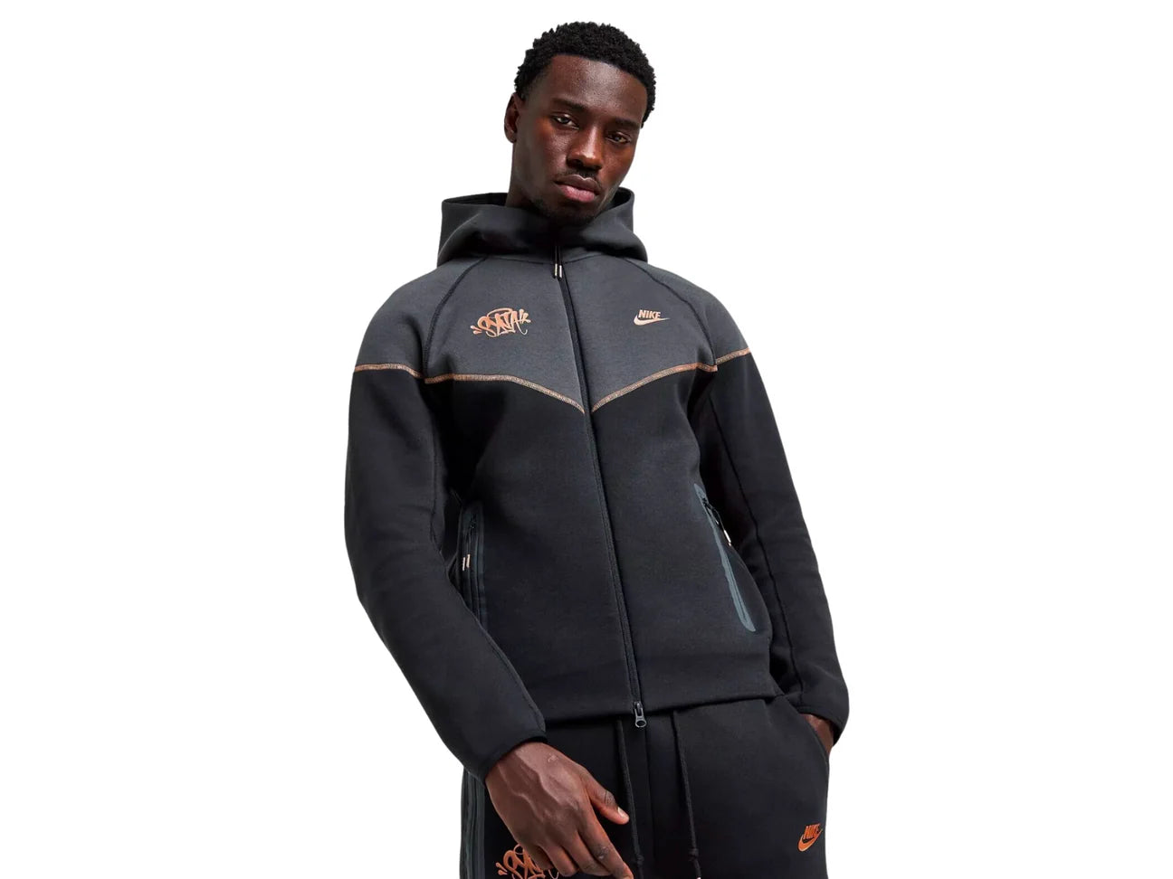 Nike Tech Fleece x Central Cee x Syna Tracksuit 'Black Rose Gold