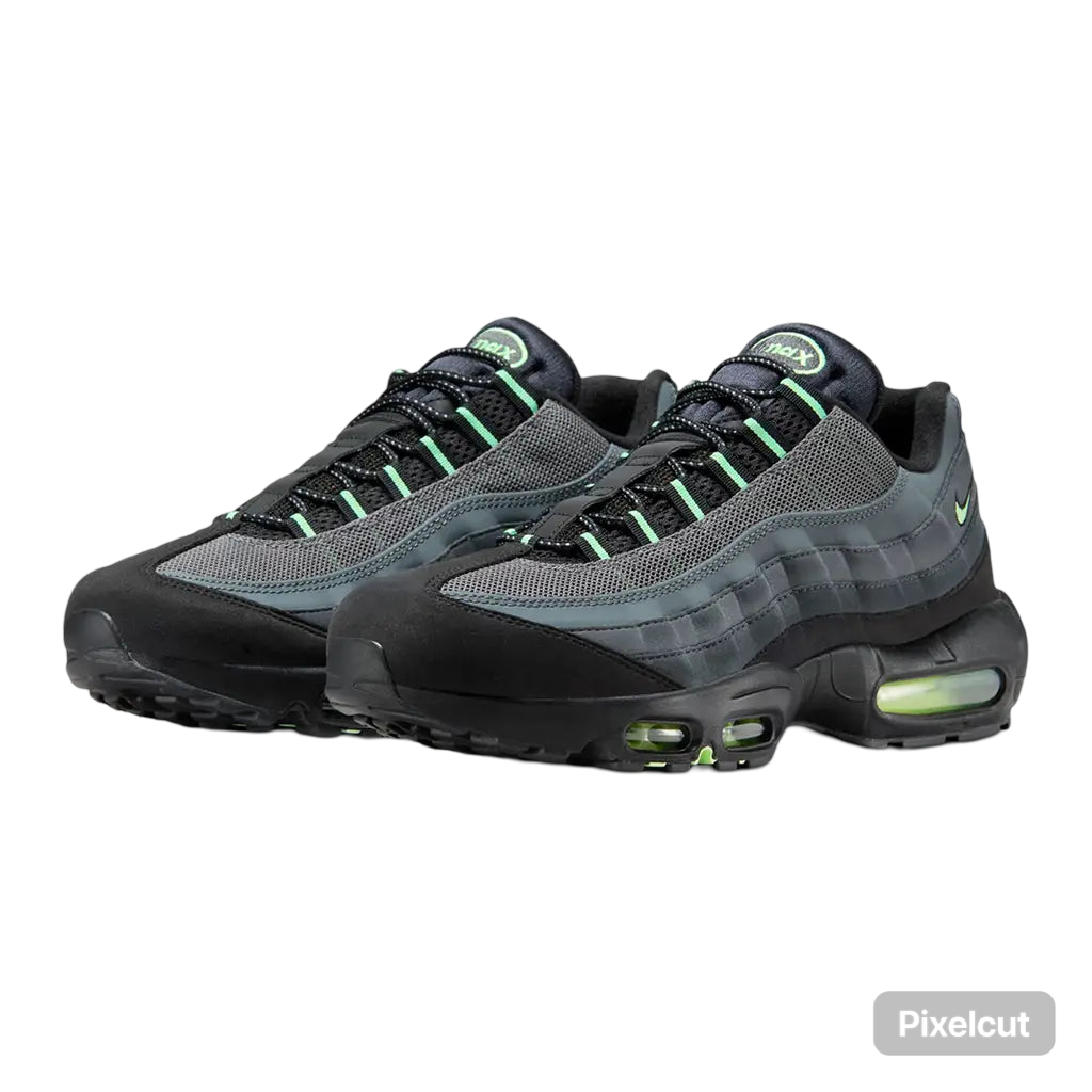 Gray and green air max 95 hot sale