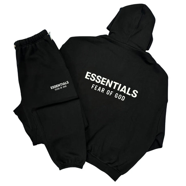 Fear Of God Essentials Black Tracksuit (FW24) – Mr Brown's Exclusive